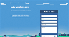 Desktop Screenshot of outlawssaloon.com